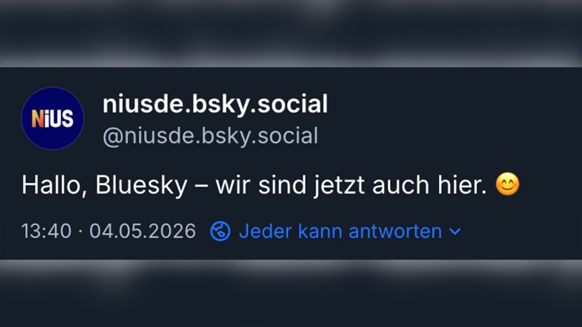 NIUS-Account auf Bluesky löst kollektive Hysterie aus