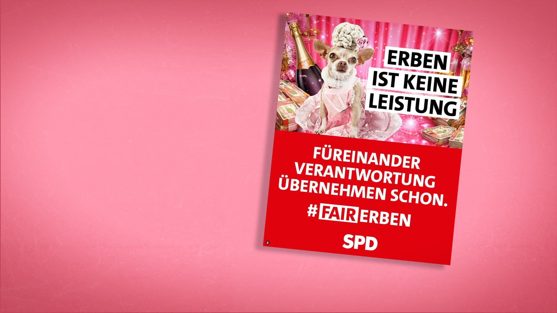 SPD stellt Erben als Hunde und Marie Antoinette (wurde geköpft) dar