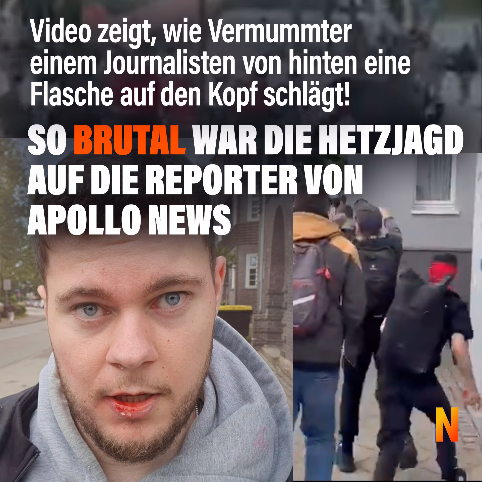 So brutal war die linke Hetzjagd auf die Reporter von Apollo News