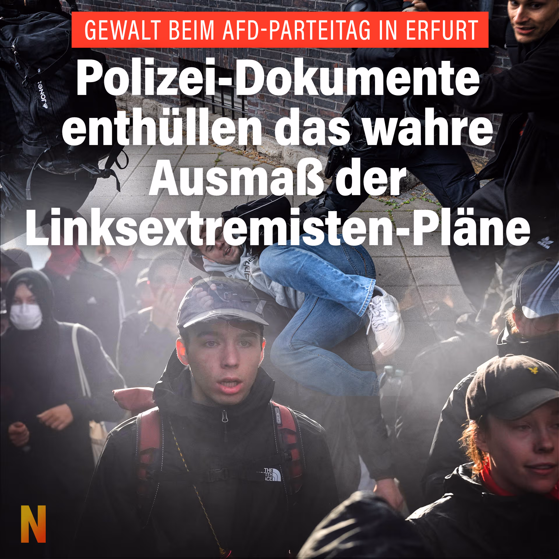 AfD-Parteitag in Erfurt: Interne Polizei-Akten enthüllen das wahre Ausmaß der Linksextremisten-Pläne