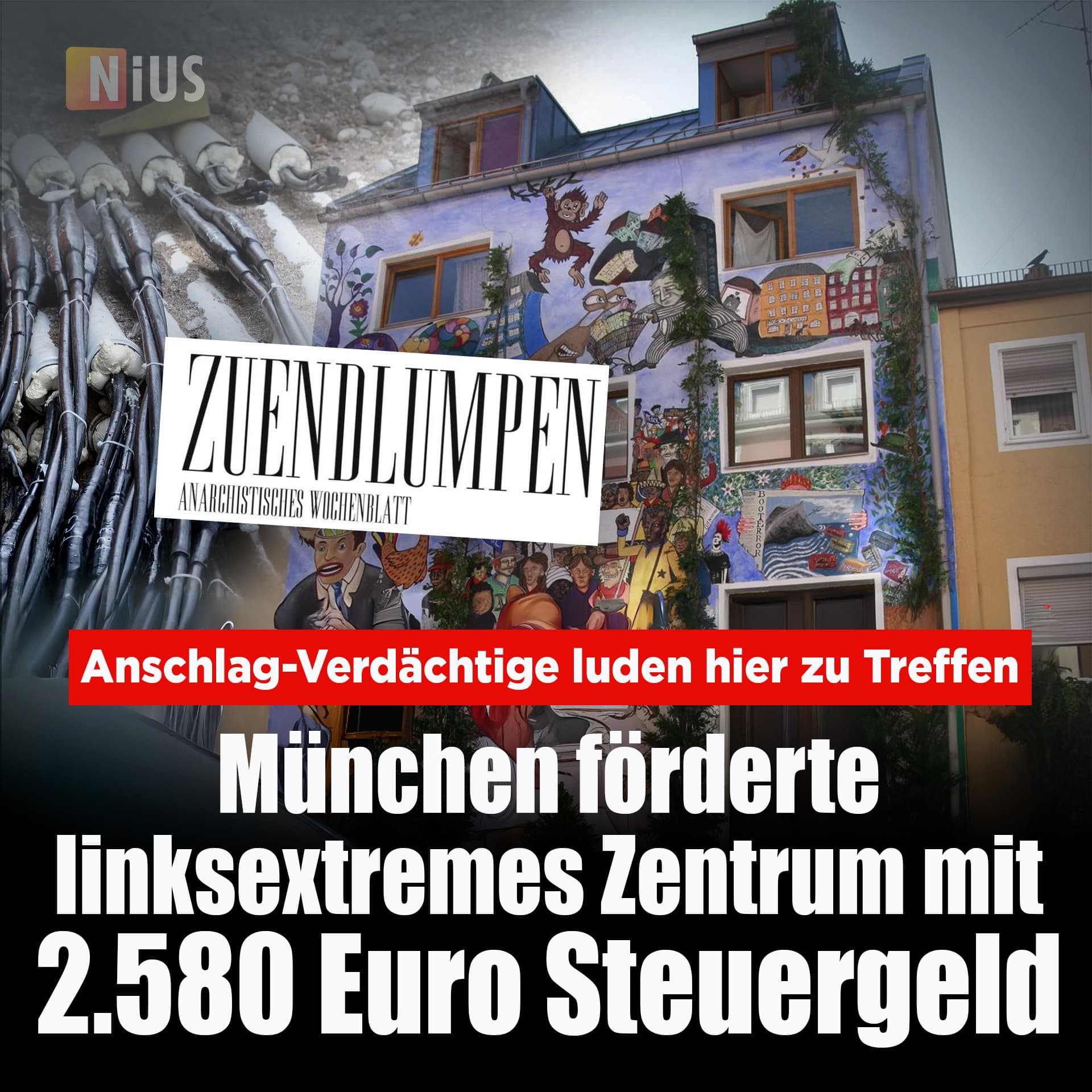 Anschlag-Verdächtige luden hier zu Treffen: München förderte linksextremes Zentrum mit 2.580 Euro Steuergeld