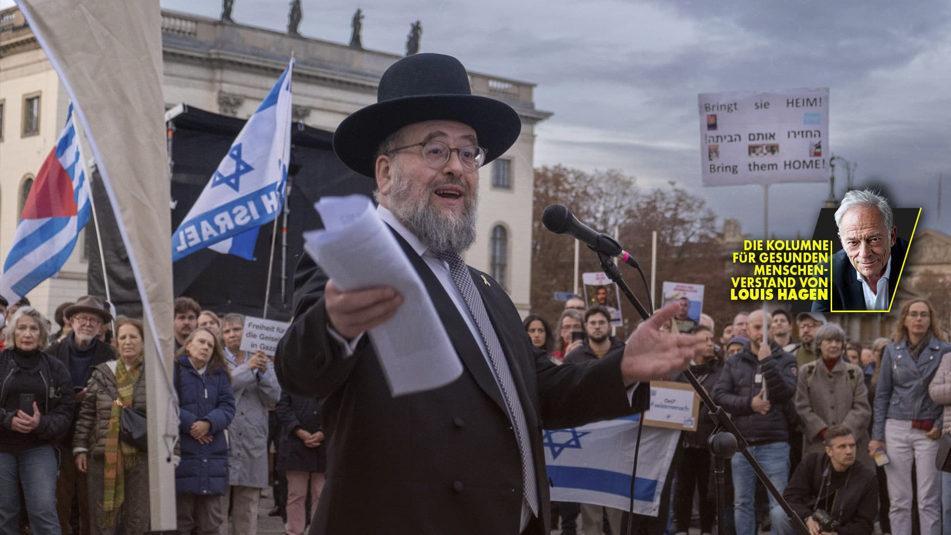 Wo sind wir nur hingekommen! In Berlin dürfen Rabbiner nicht allein auf die Straße