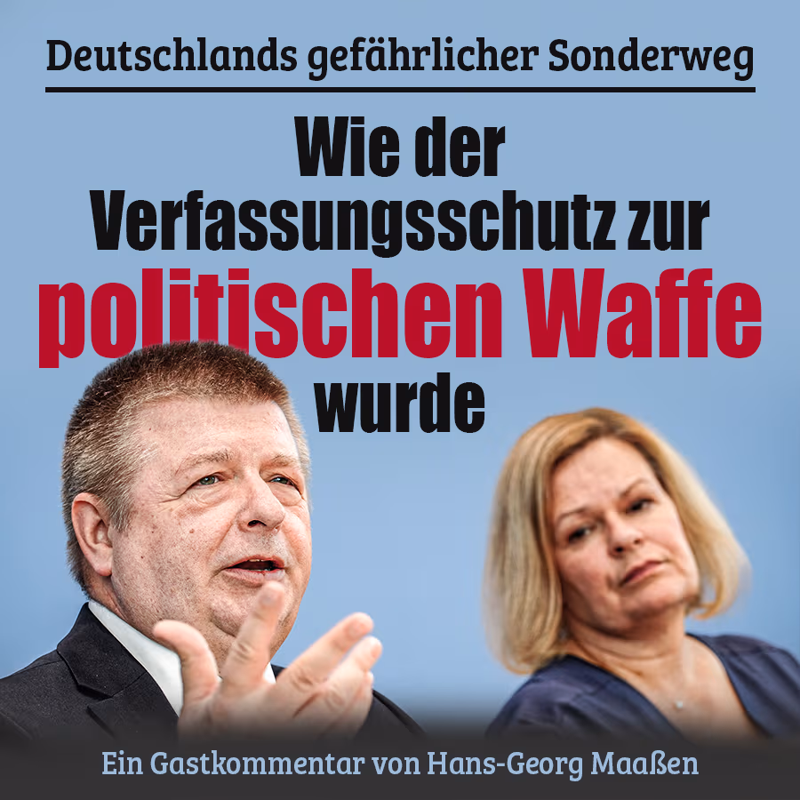 Deutschlands gefährlicher Sonderweg: Wie der Verfassungsschutz zur politischen Waffe wurde