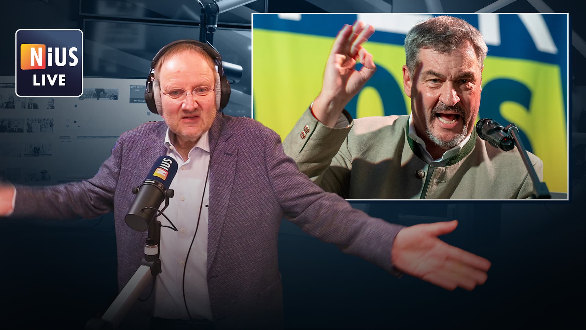 NIUS Live: „Söder ist das letzte politische Tier, was noch in der Arena ist“