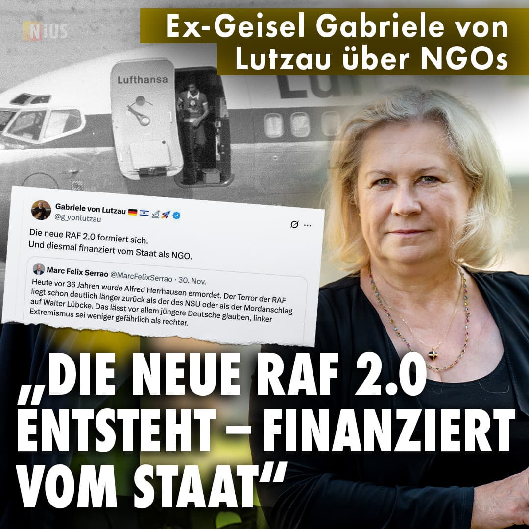 Ex-Geisel Gabriele von Lutzau: „Die neue RAF 2.0 formiert sich – und diesmal finanziert vom Staat als NGO“