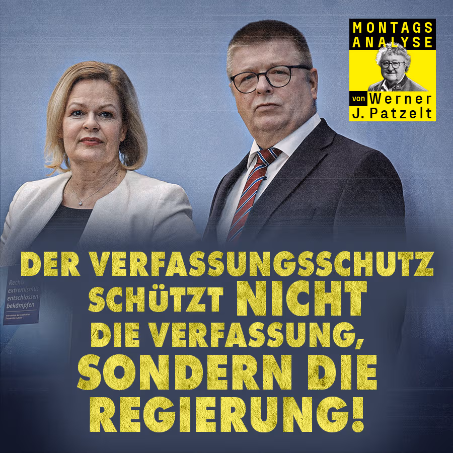 Der Verfassungsschutz schützt nicht die Verfassung, sondern die Regierung!