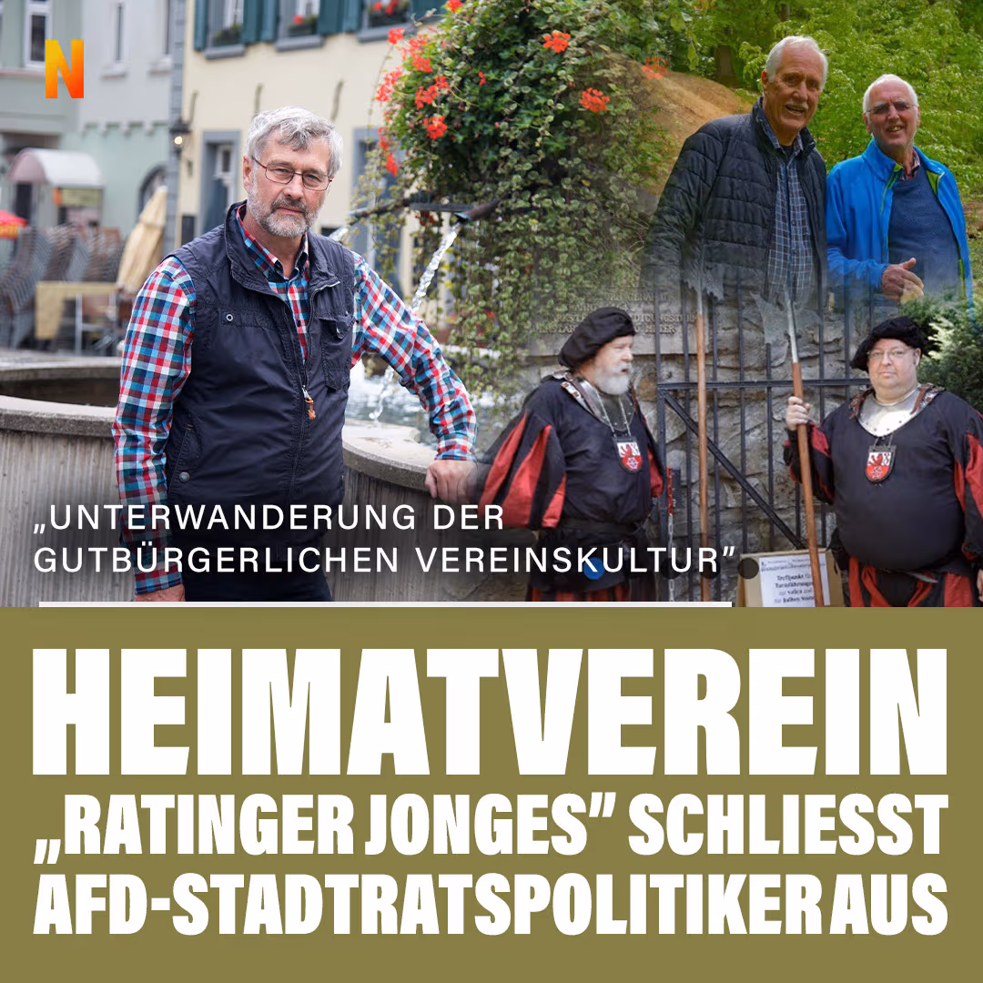 „Unterwanderung der gutbürgerlichen Vereinskultur”: Heimatverein „Ratinger Jonges” schließt AfD-Stadtratspolitiker aus