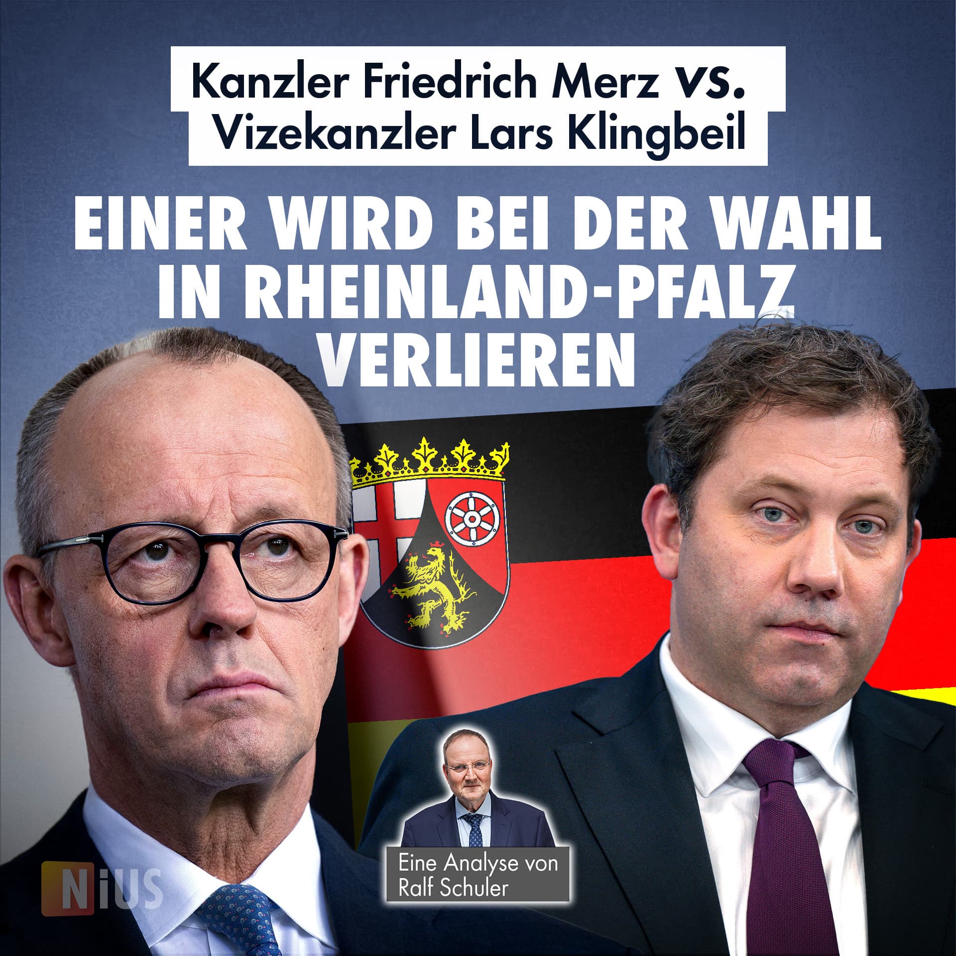 Kanzler Friedrich Merz vs. Vizekanzler Lars Klingbeil: Einer wird bei der Wahl in Rheinland-Pfalz verlieren
