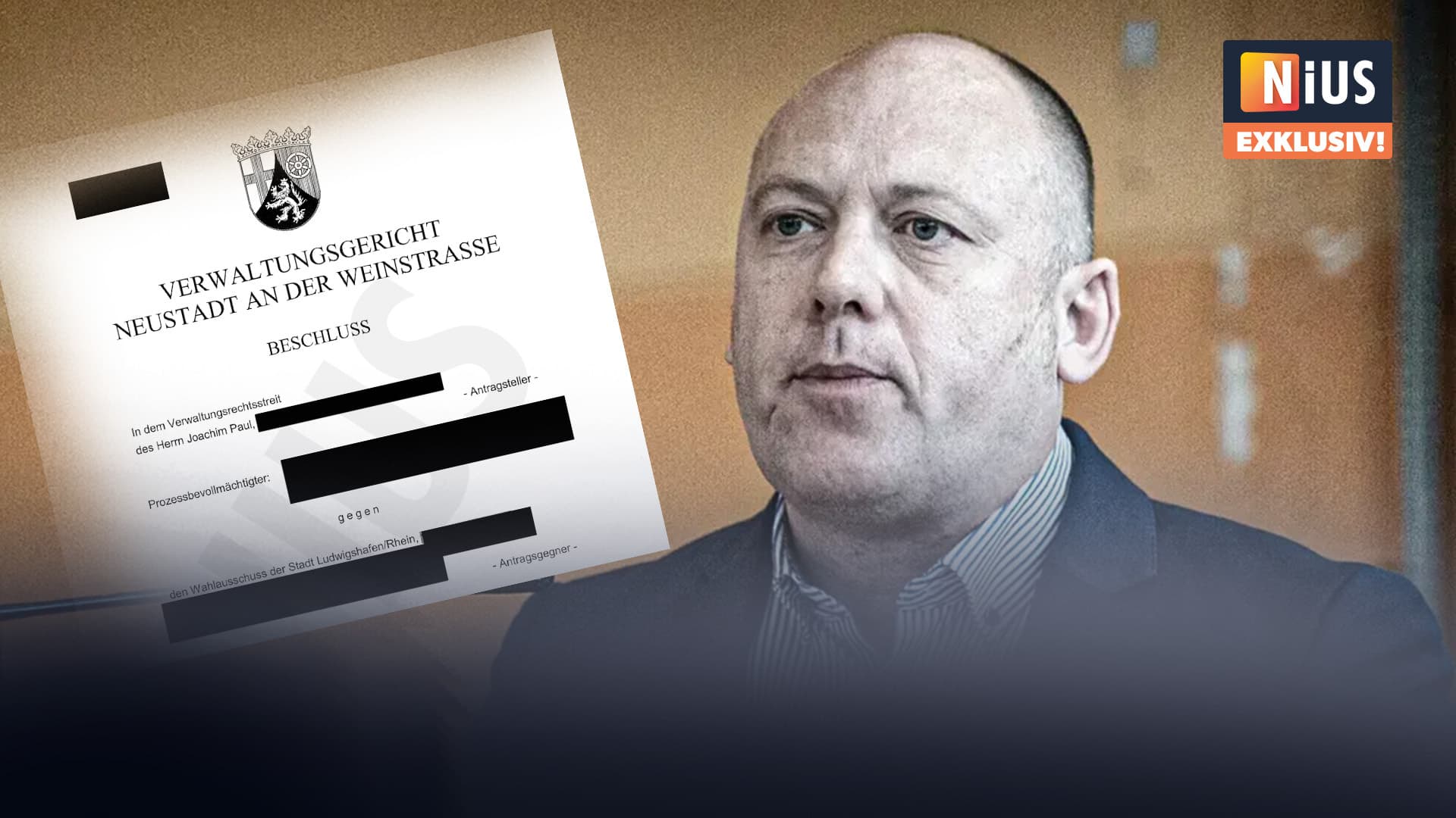 Eilantrag von Bürgermeisterkandidat Joachim Paul (AfD) abgelehnt: NIUS zeigt den Gerichtsbeschluss!