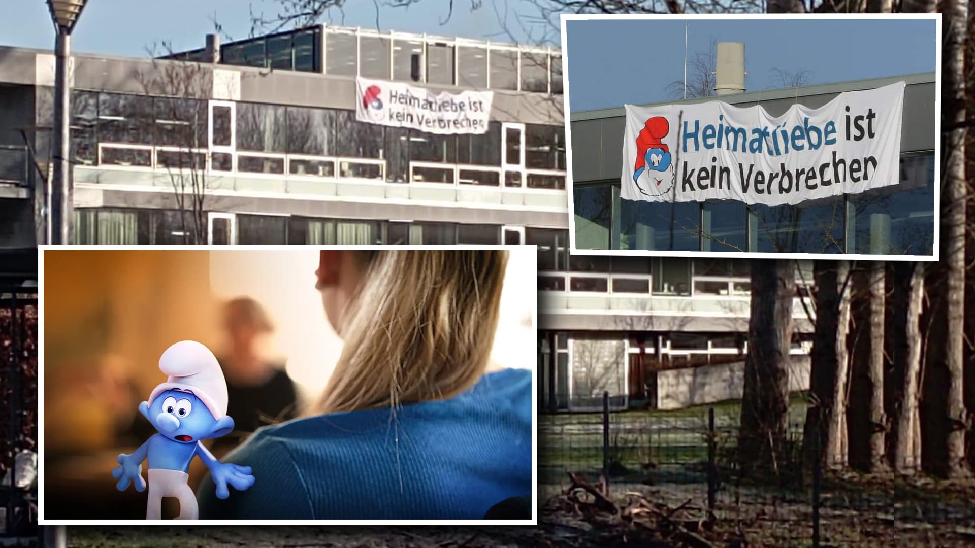 „Heimatliebe ist kein Verbrechen“: Pro-Schlumpf-Plakat für Schülerin (16), die von der Polizei aus der Klasse gezogen wurde
