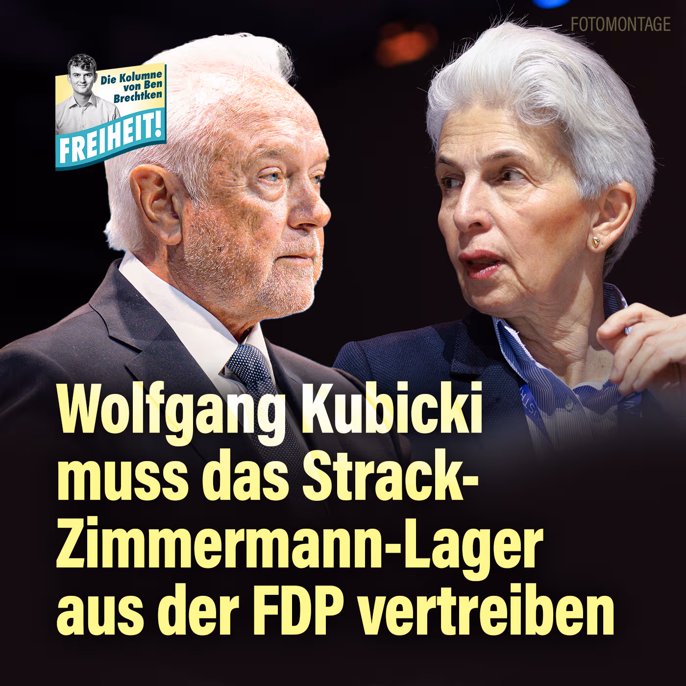 Wolfgang Kubicki muss das Strack-Zimmermann-Lager aus der FDP vertreiben
