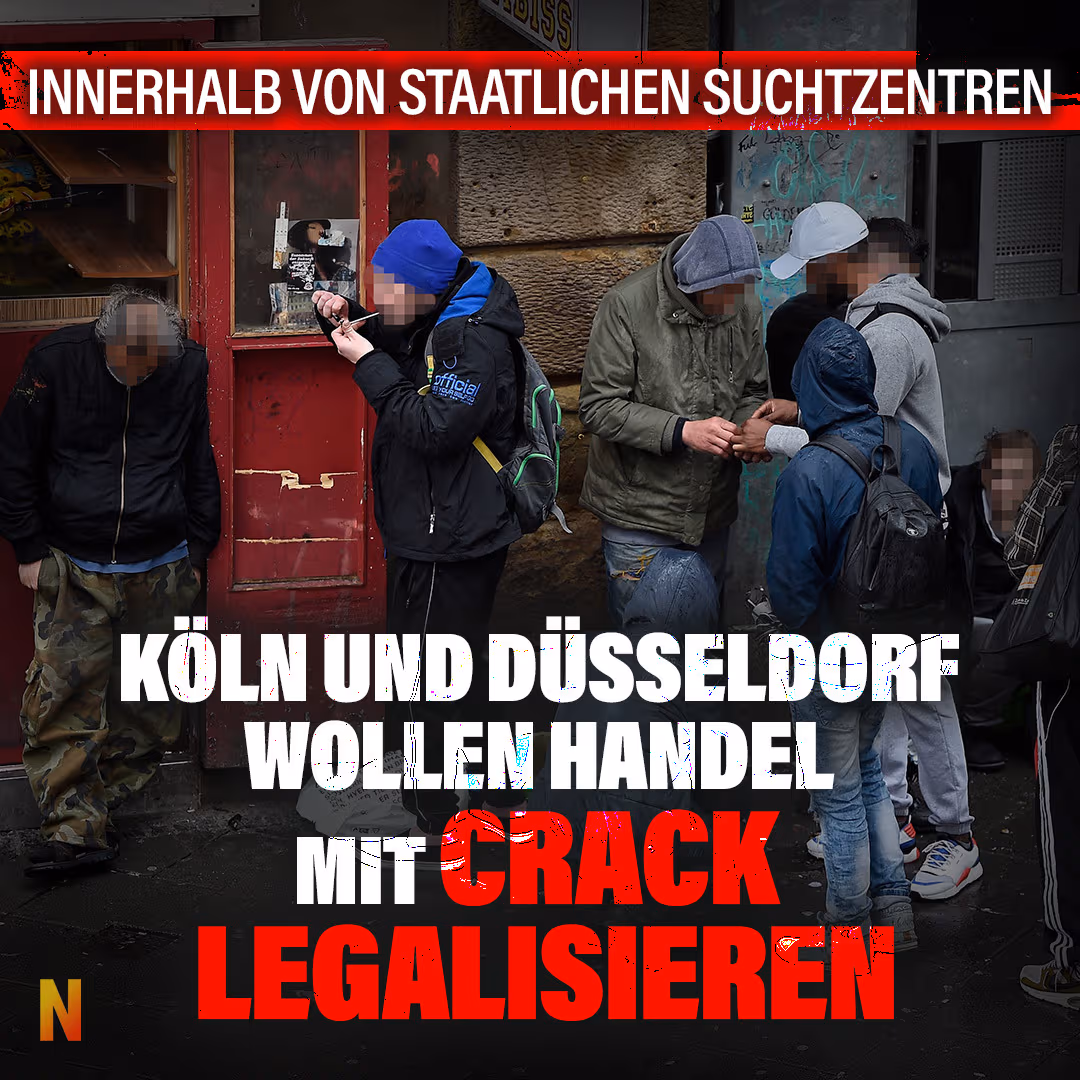 Innerhalb von staatlichen Suchtzentren: Köln und Düsseldorf wollen Handel mit Crack legalisieren