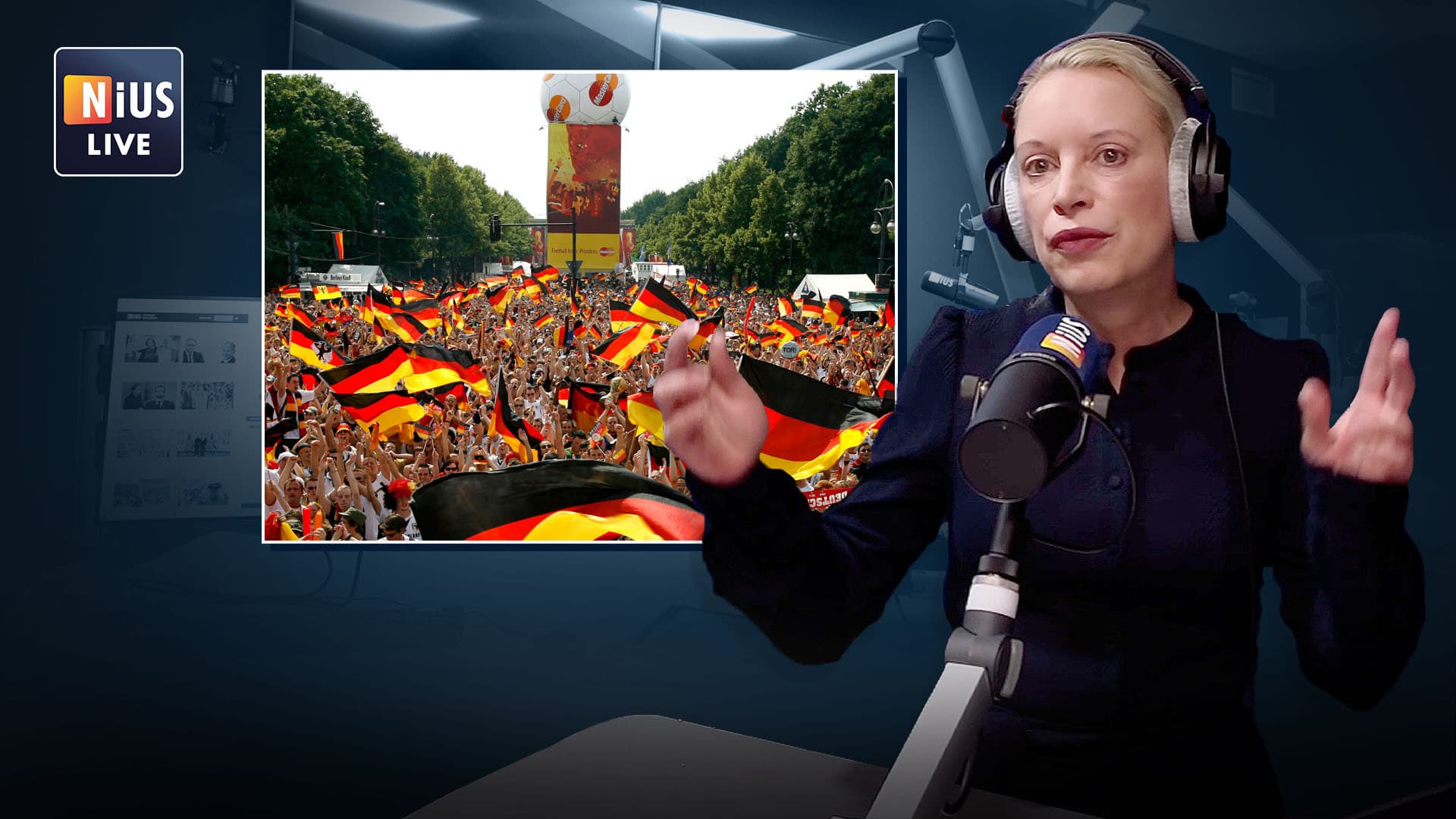 NIUS LIVE: „Schwarz-Rot-Gold sind unsere Farben, die sollten wir mit Stolz tragen“
