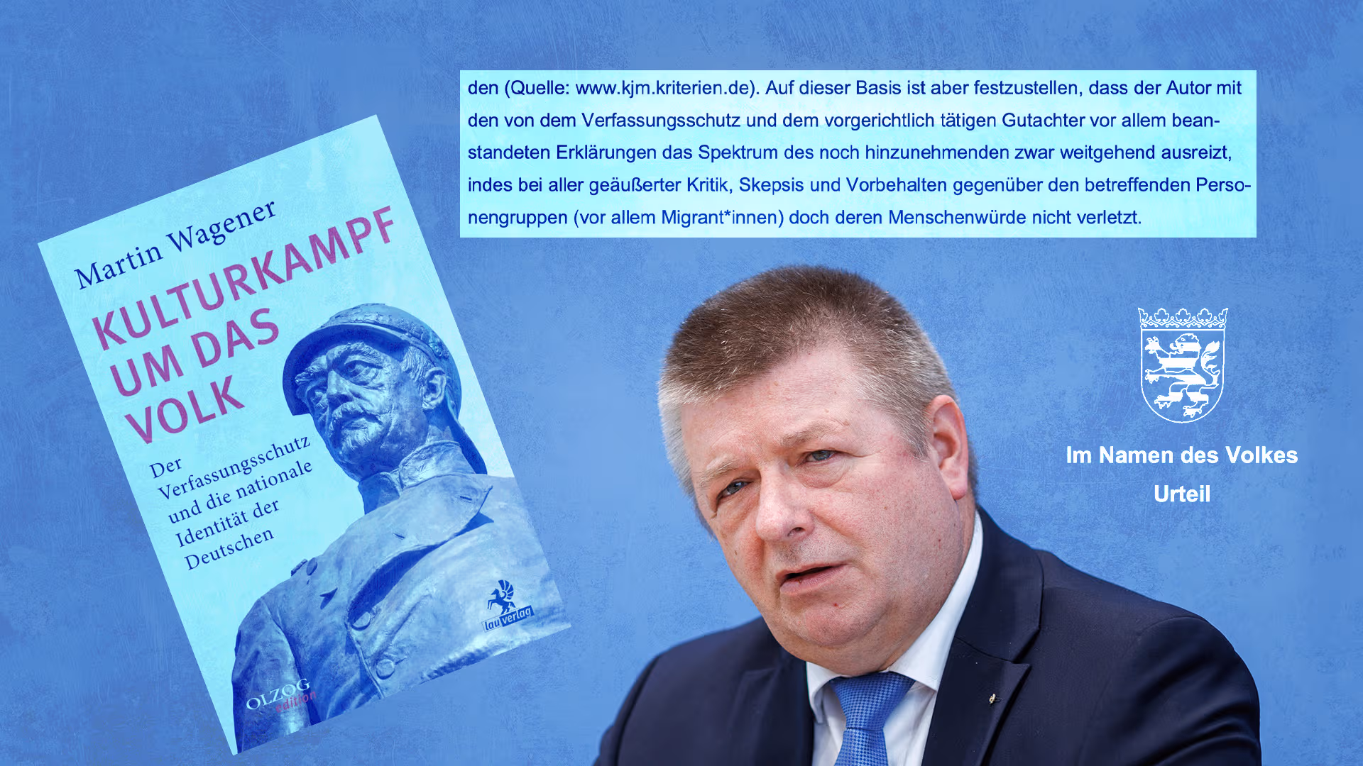 Gerichtsurteil widerlegt Vorwürfe über Volksbegriff: Wie das Buch des Professors Wagener den Verfassungsschutz blamiert