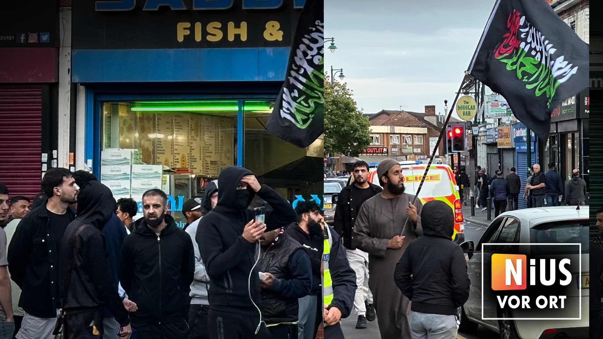 In Derby wartet eine muslimische Bürgerwehr auf einen Feind, der nie kommen wird