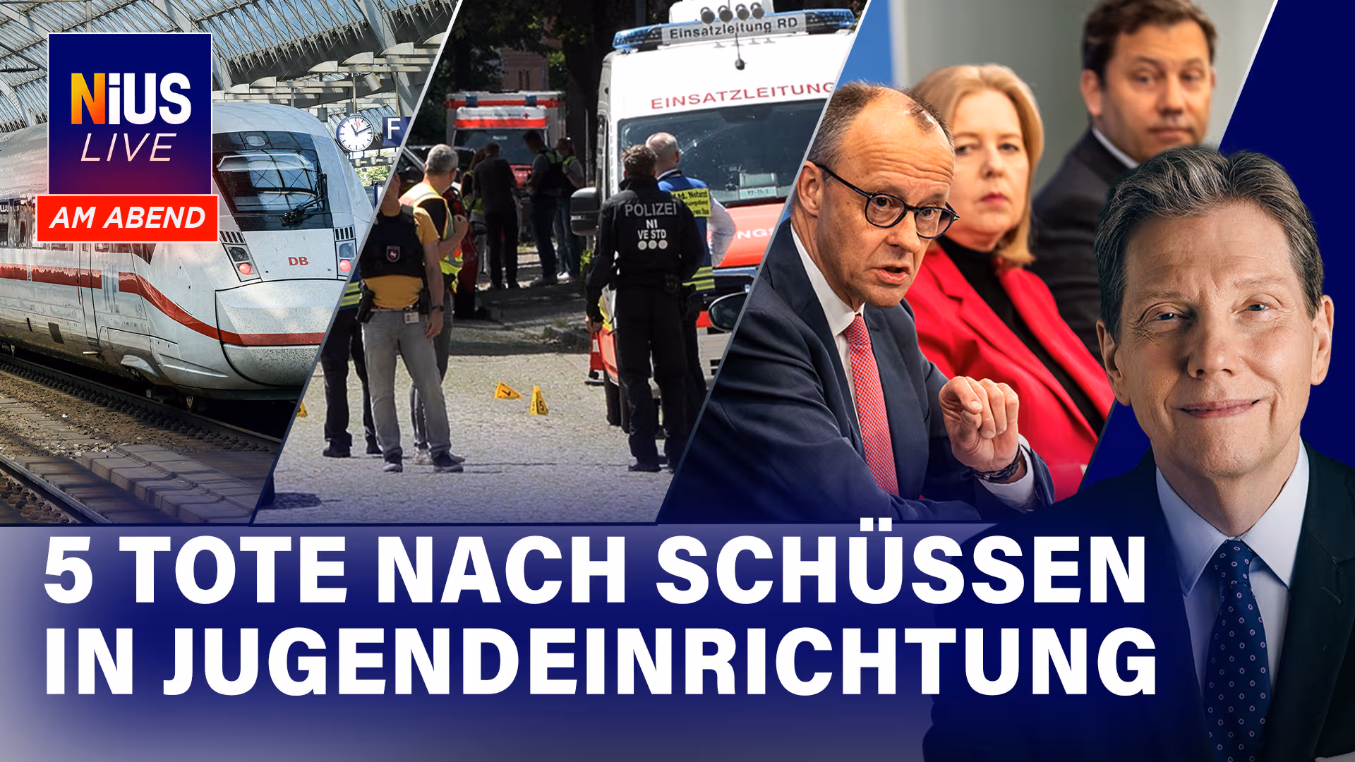 Schießerei in Stade – Fluchtauto von Polizei gestoppt I NIUS Live am Abend vom 29.06.2026
