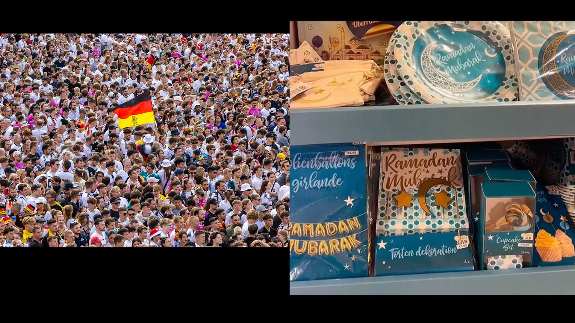 In Berliner Läden kriegt man kaum Deutschlandfahnen, dafür aber Ramadan-Artikel