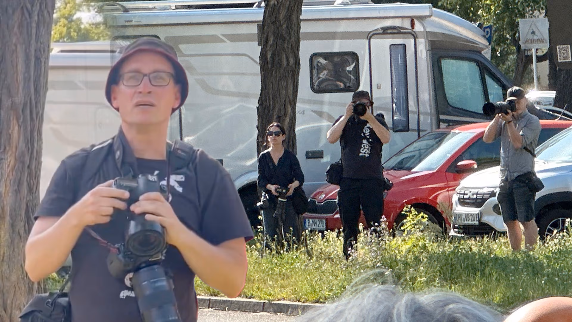 Wie Antifa-Fotografen die Teilnehmer eines privaten Sommerfests ablichteten
