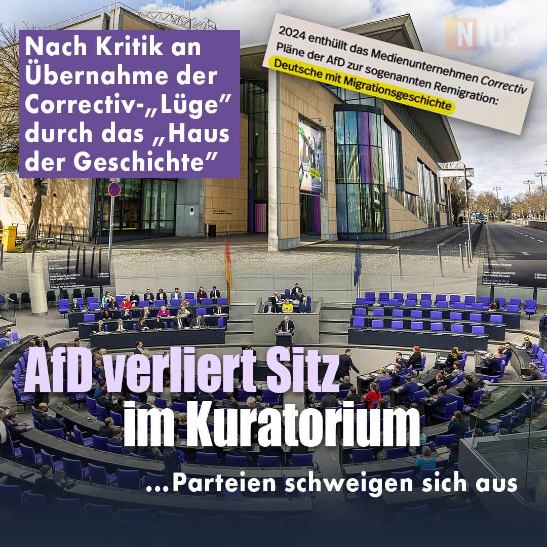 Nach Kritik an Übernahme der Correctiv-„Lüge” durch das „Haus der Geschichte”: AfD verliert Sitz im Kuratorium