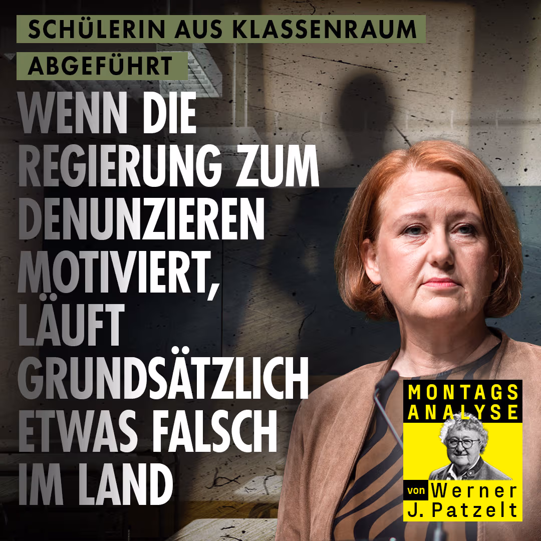 Wenn die Regierung zum Denunzieren motiviert, läuft grundsätzlich etwas falsch im Land