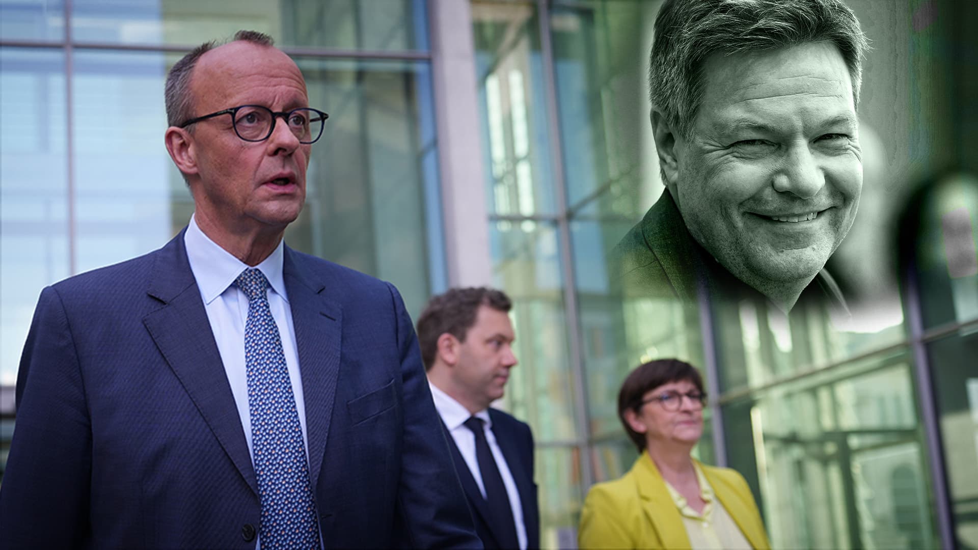 Reaktionen auf Sondierungspapier von Union und SPD: „Ist Habeck weiter im Amt?“