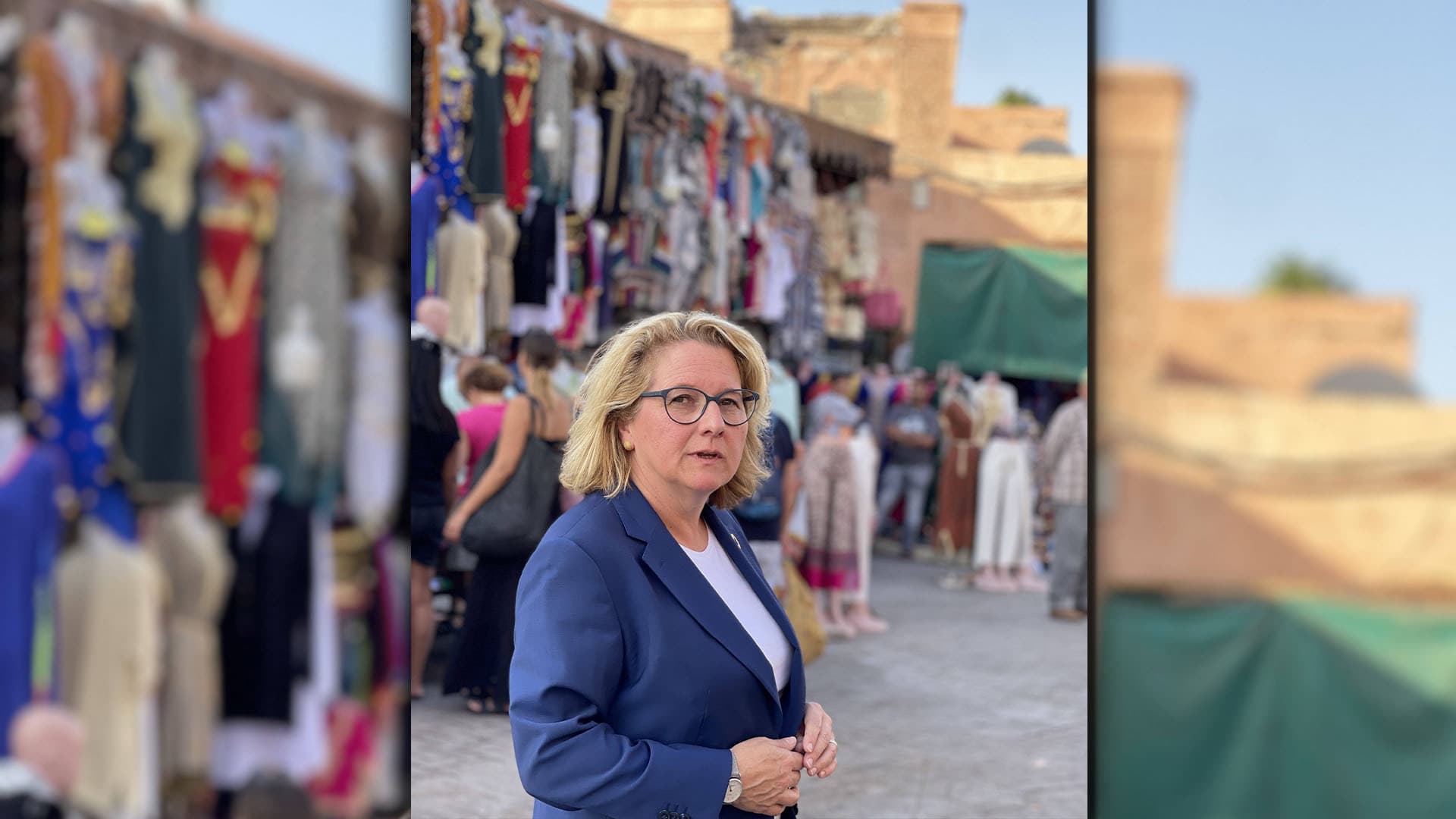 Entwicklungsministerin Schulze glaubt, dass Radwege in Peru Deutschland sicherer machen