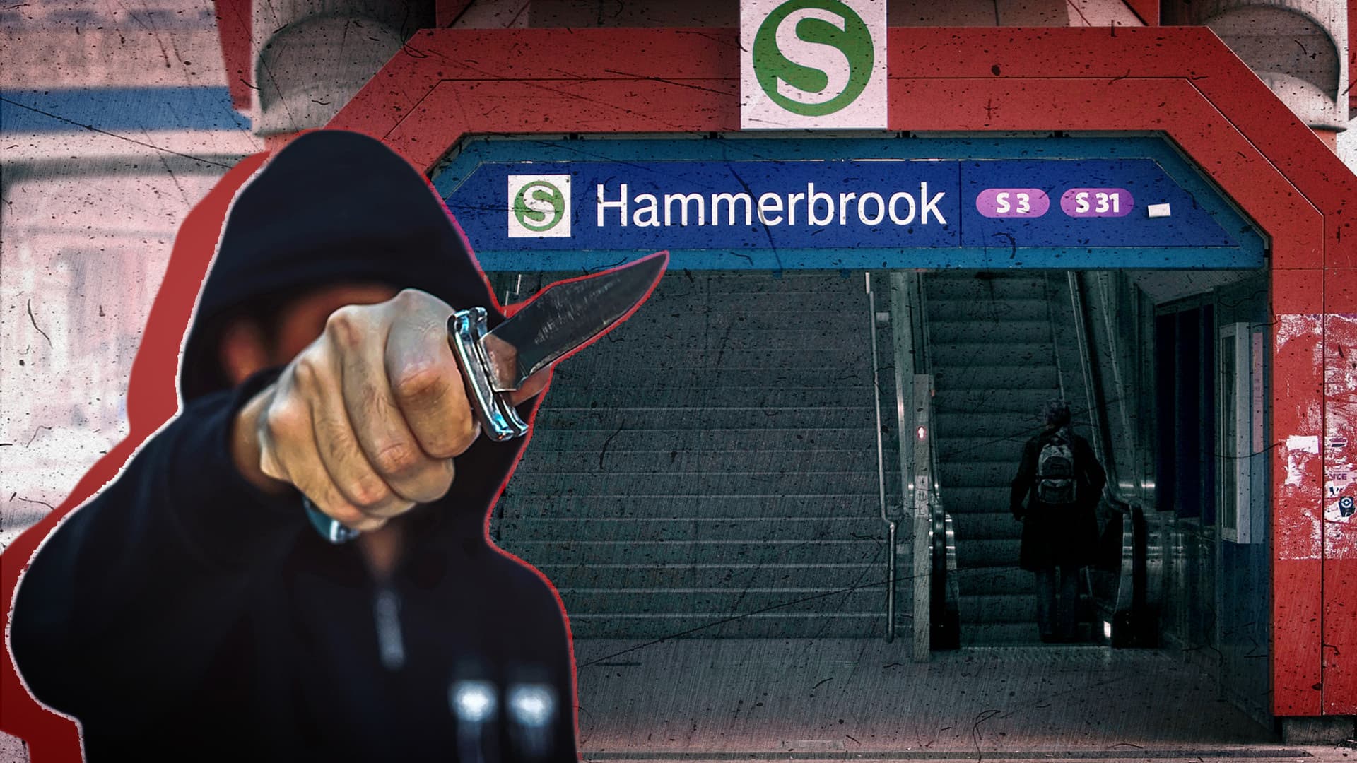 Tunesier-Duo wütet in Hamburger S-Bahn: Messer-Angreifer drücken Mann zu Boden und stechen auf seinen Kopf ein