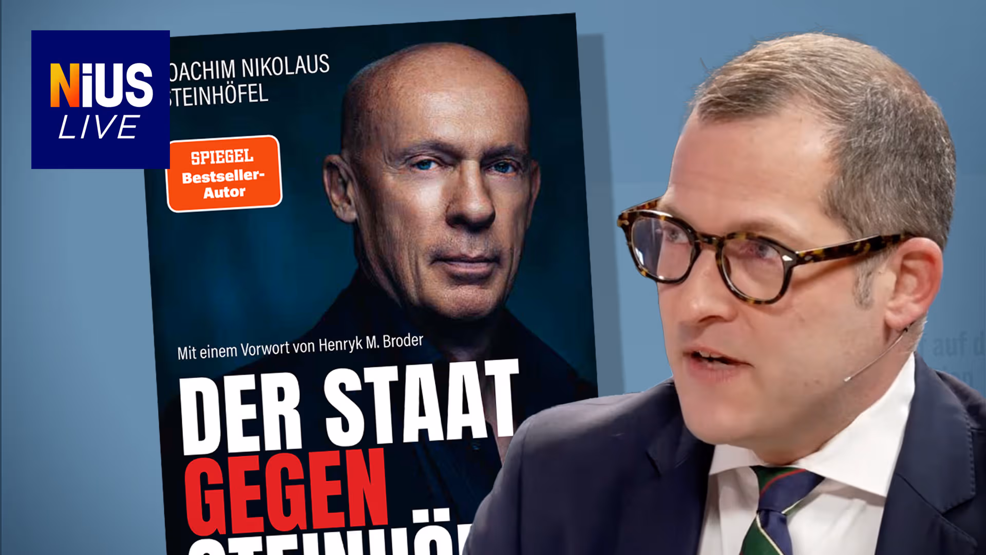 Julian Reichelt über staatliche Willkür: „Ohne die Arbeit von Joachim Steinhöfel und NIUS gäbe es die Meinungsfreiheit nicht mehr“