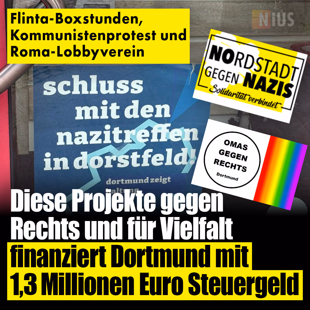 Dortmund: Projekte gegen Rechts und für Vielfalt für über 1,3 Millionen Euro Steuergeld