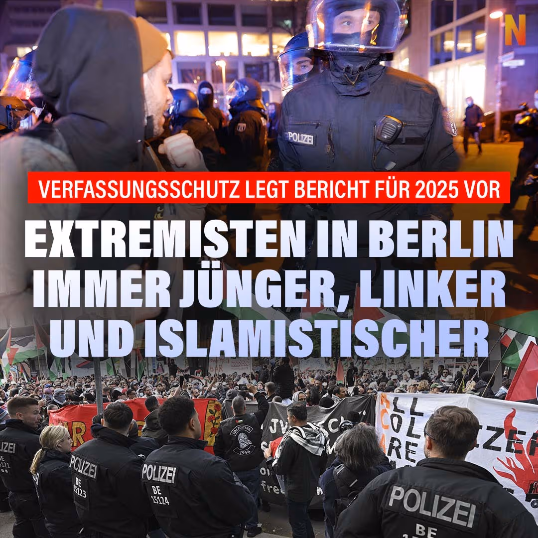 Verfassungsschutz: Extremisten in Berlin immer jünger, linker und islamistischer