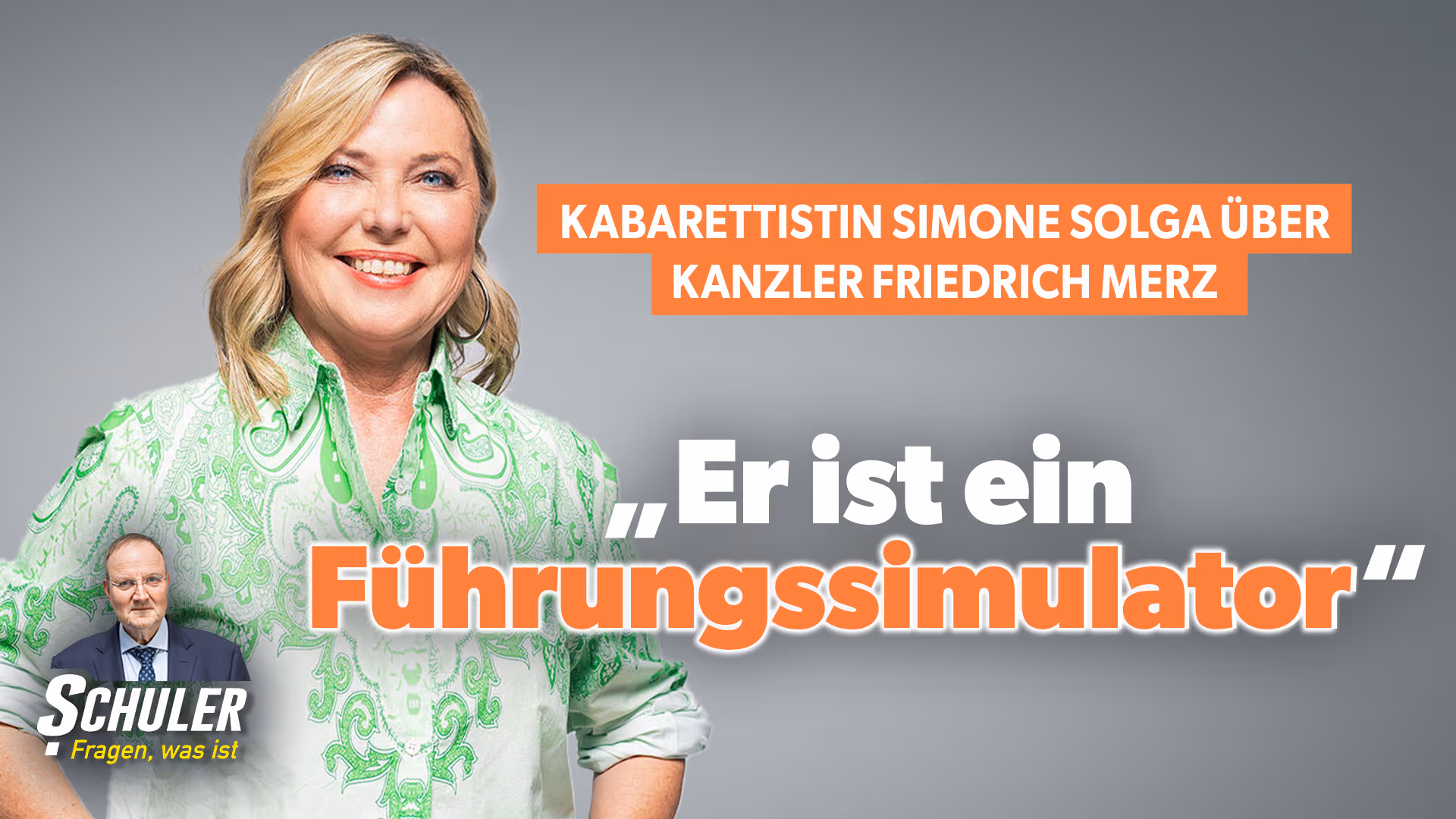 Kabarettistin Simone Solga über Friedrich Merz: „Er ist ein Führungssimulator“
