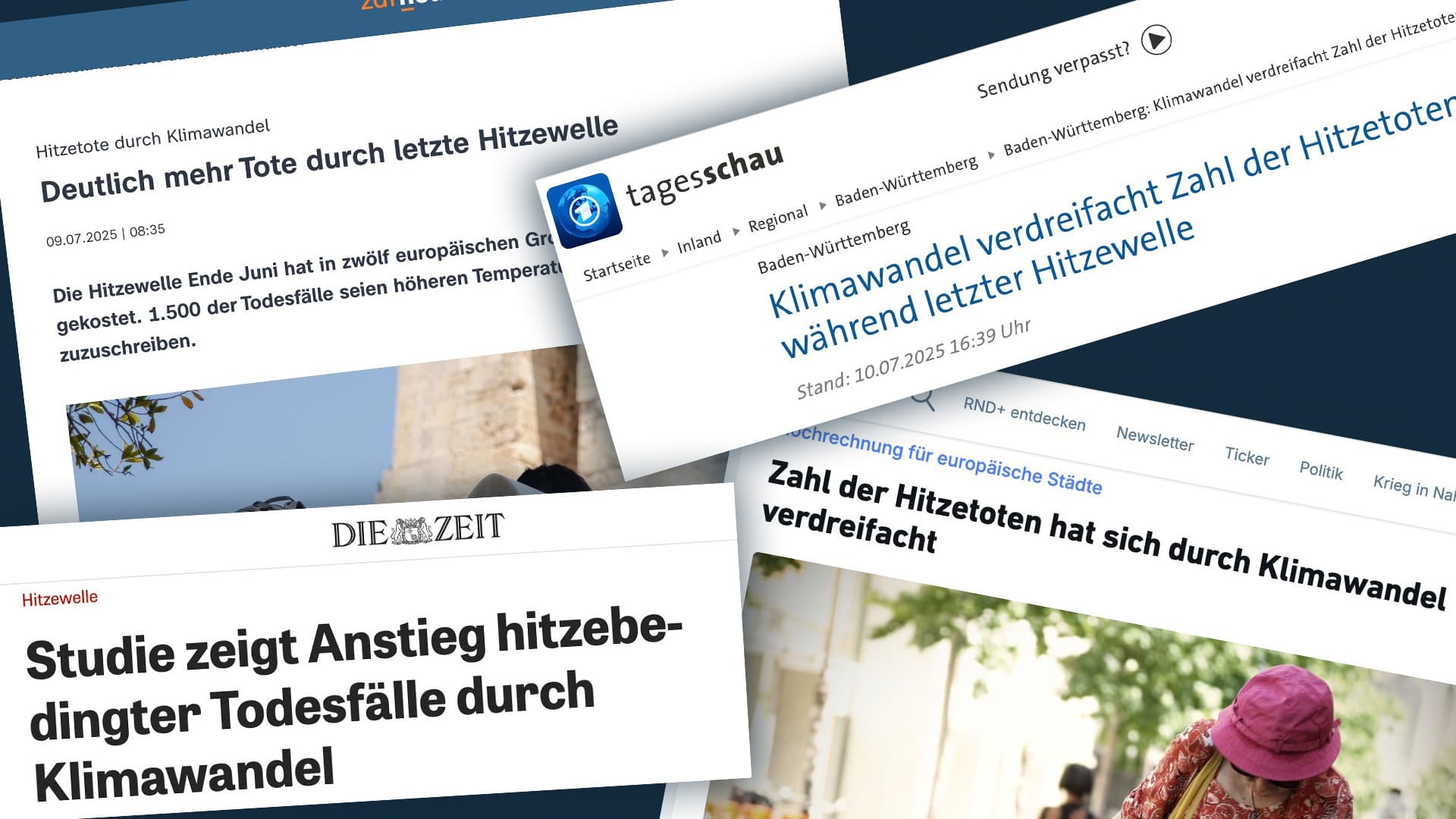 Neue Zahlen zeigen: Die vielen Hitzetoten, von denen Tagesschau und ZDF berichteten, gibt es gar nicht
