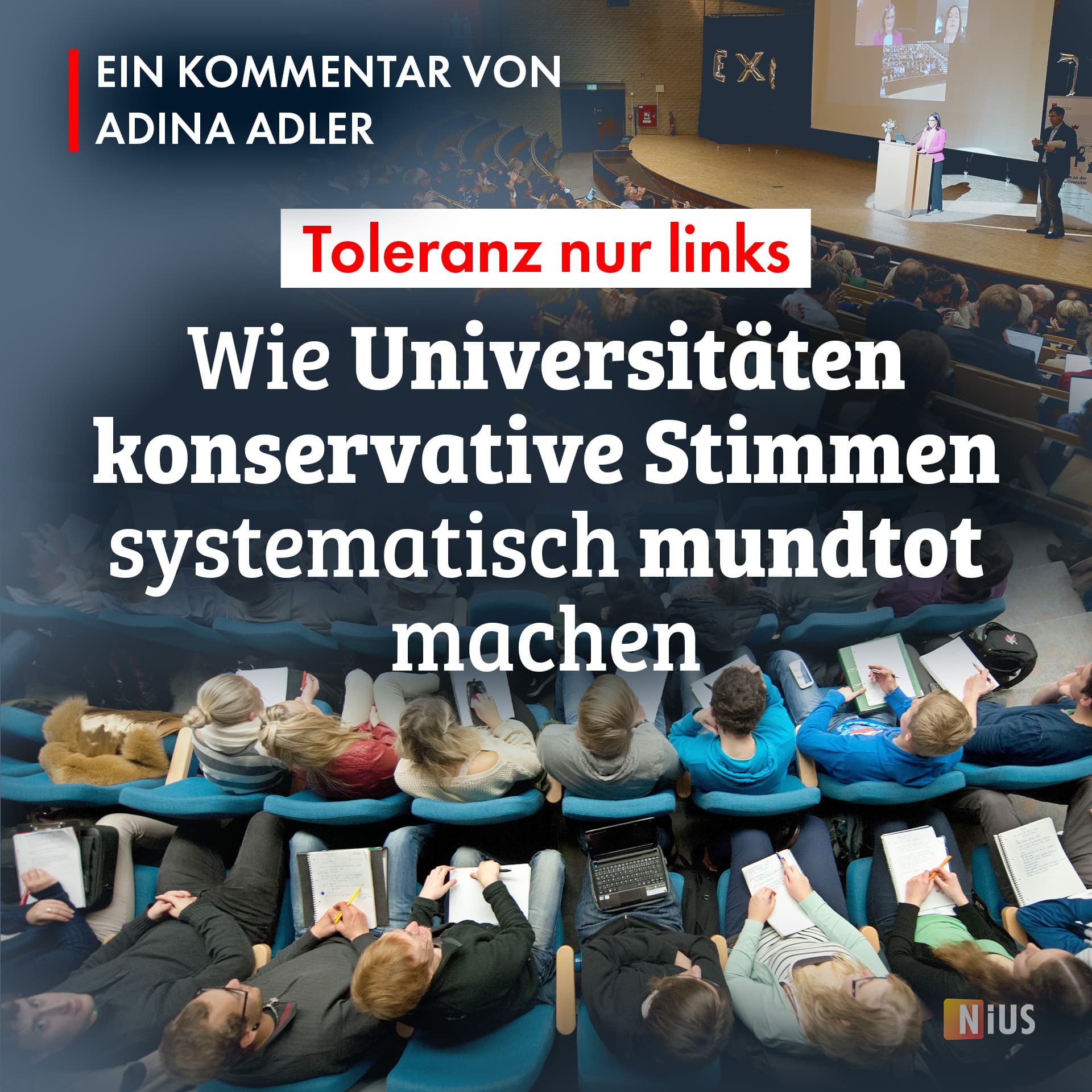 Toleranz nur links: Wie Universitäten konservative Stimmen systematisch mundtot machen