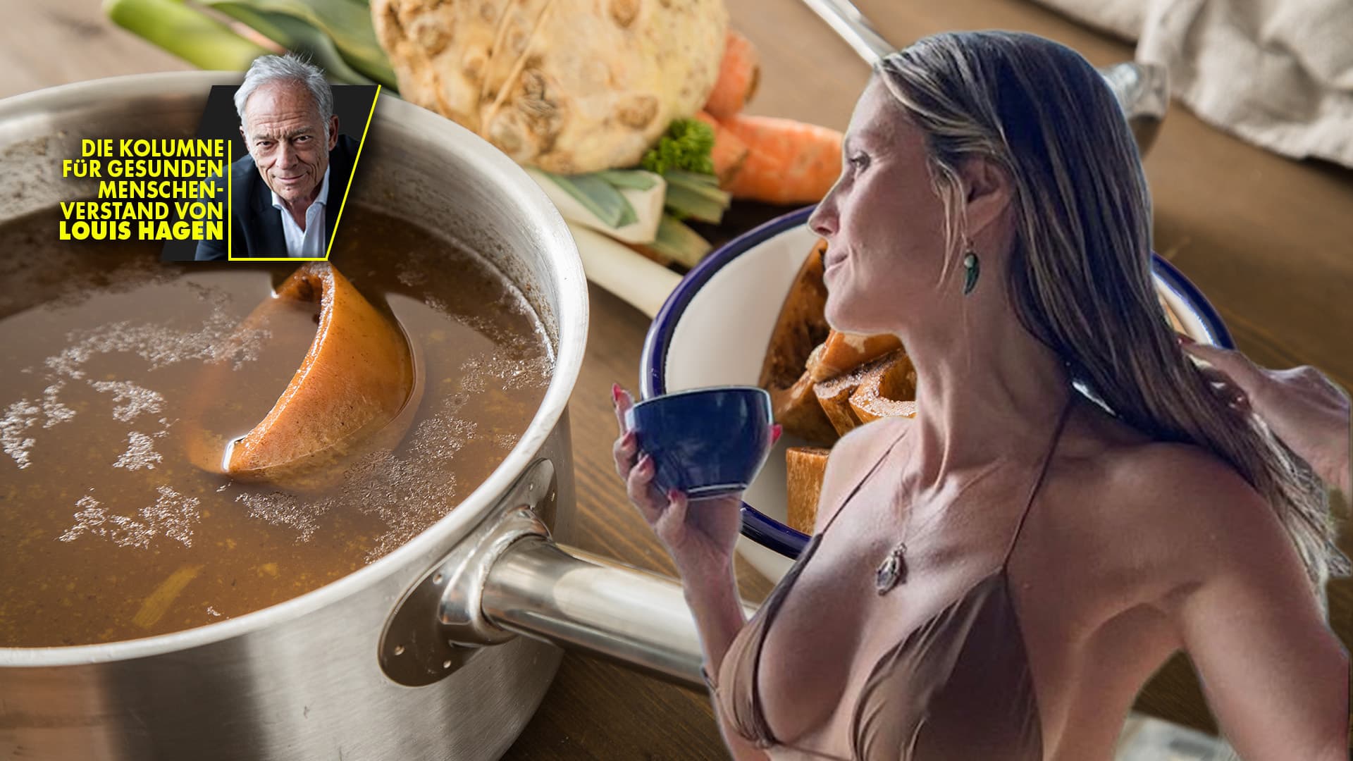 Oma nannte es Rinderbrühe: Ganz Hollywood steht auf Bone Broth