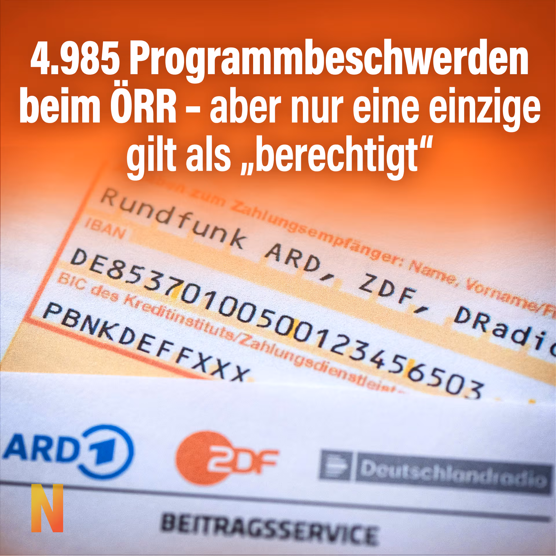 4.985 Programmbeschwerden beim ÖRR – aber nur eine einzige gilt als „berechtigt“