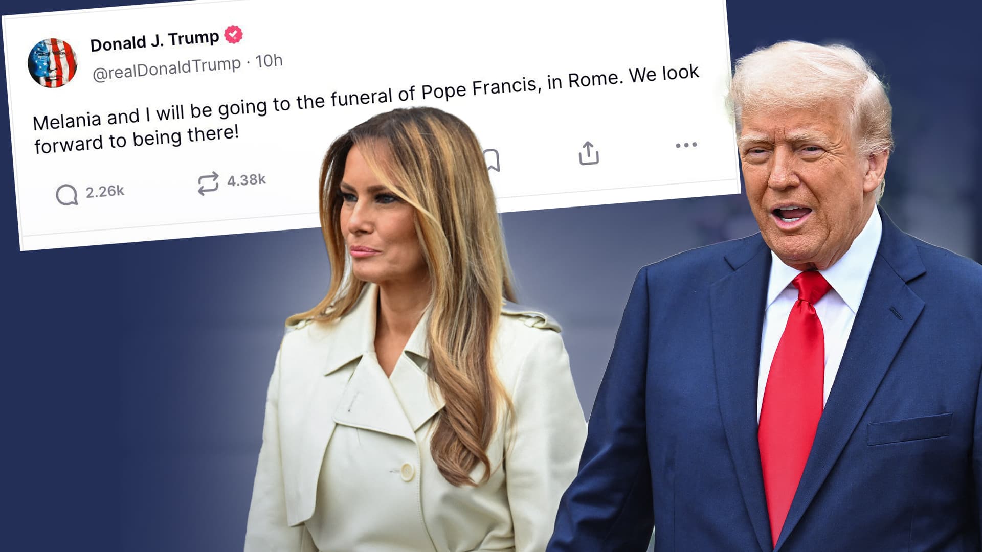 Erste angekündigte Auslandsreise der neuen Amtszeit! Trump reist zur Papst-Bestattung