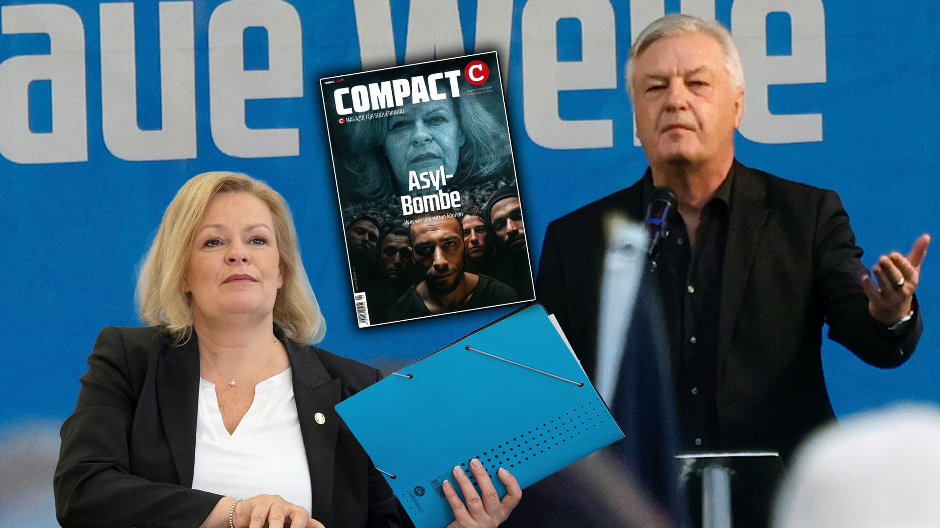 Razzien bei führenden Akteuren! Faeser verbietet rechtes „Compact“-Magazin