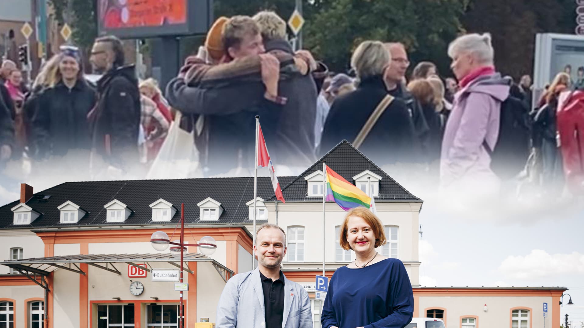 Nach Verbot nehmen Linke in Neubrandenburg Abschied: Requiem für die Regenbogenflagge