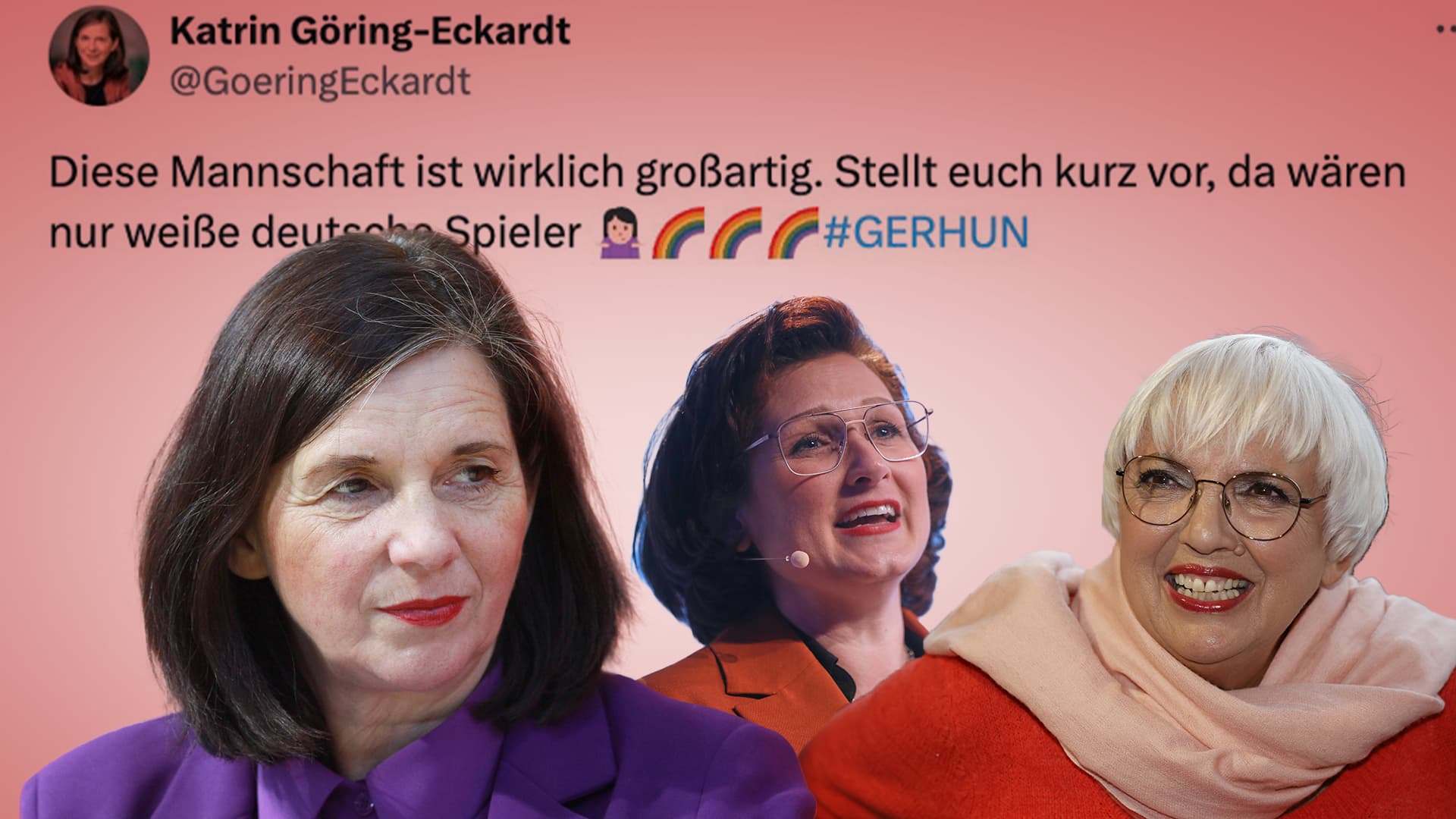 Göring-Eckardt twittert über Hautfarbe: So viel Rassismus steckt in der Bundesregierung