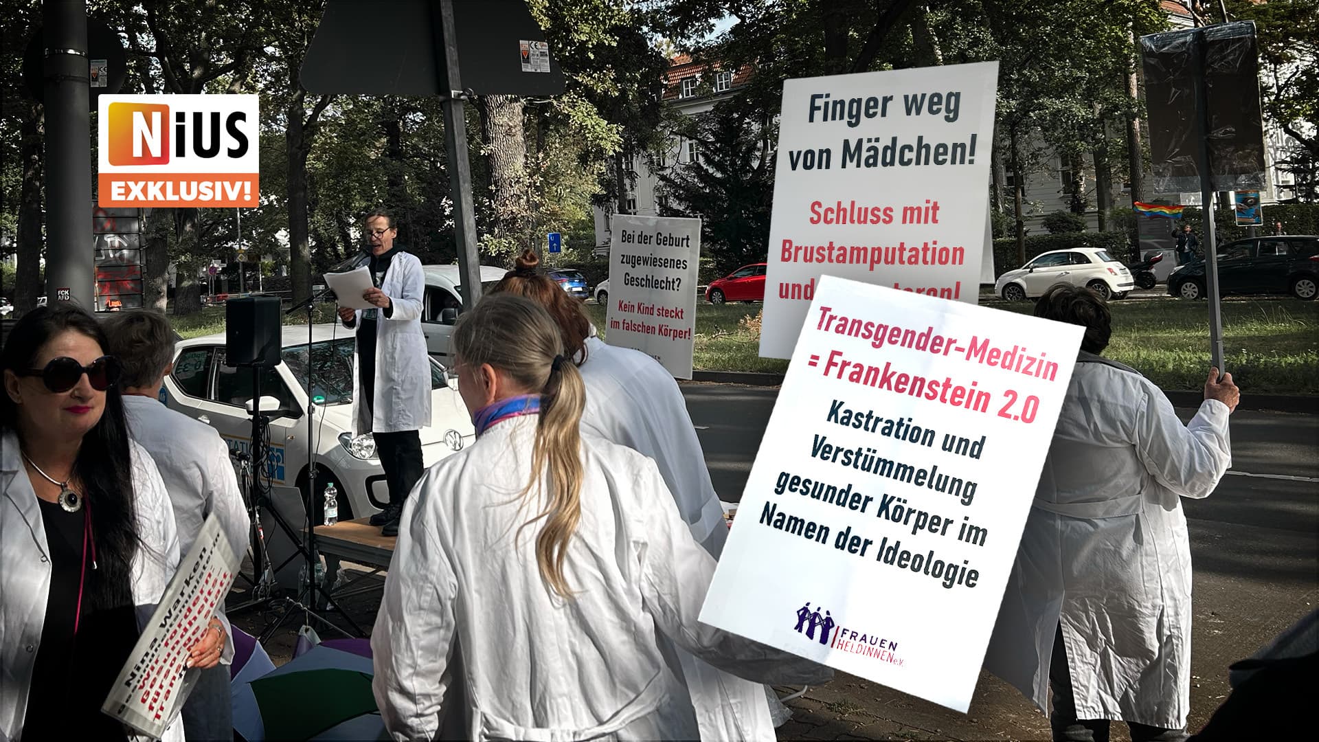 Transmedizin schon bei Minderjährigen: Die Normalisierung abgeschnittener Brüste – und wie Frauen dagegen protestieren