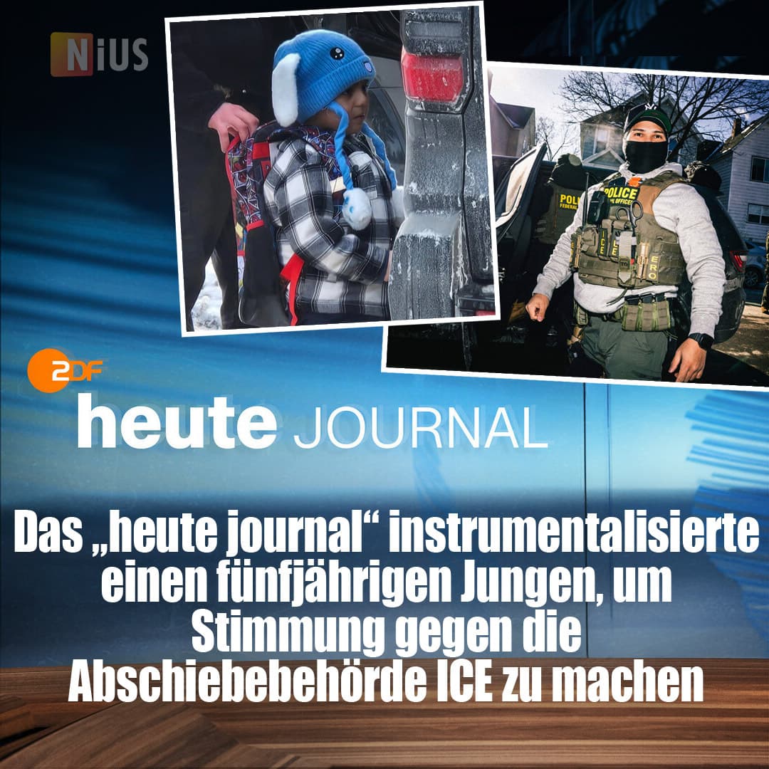 Das „heute journal“ instrumentalisierte einen fünfjährigen Jungen, um Stimmung gegen die Abschiebebehörde ICE zu machen