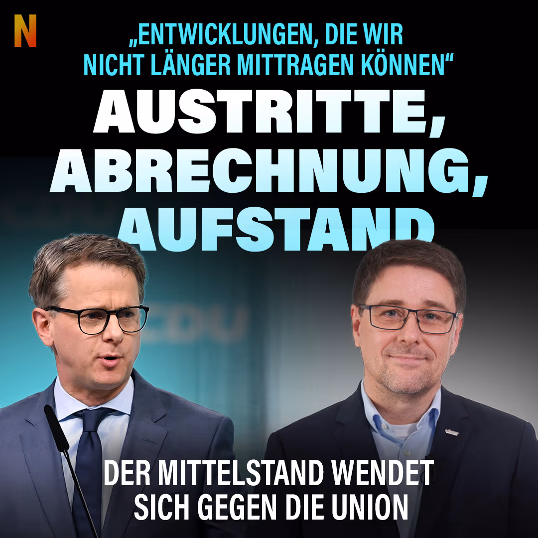 Austritte, Abrechnung, Aufstand – der Mittelstand wendet sich gegen die Union