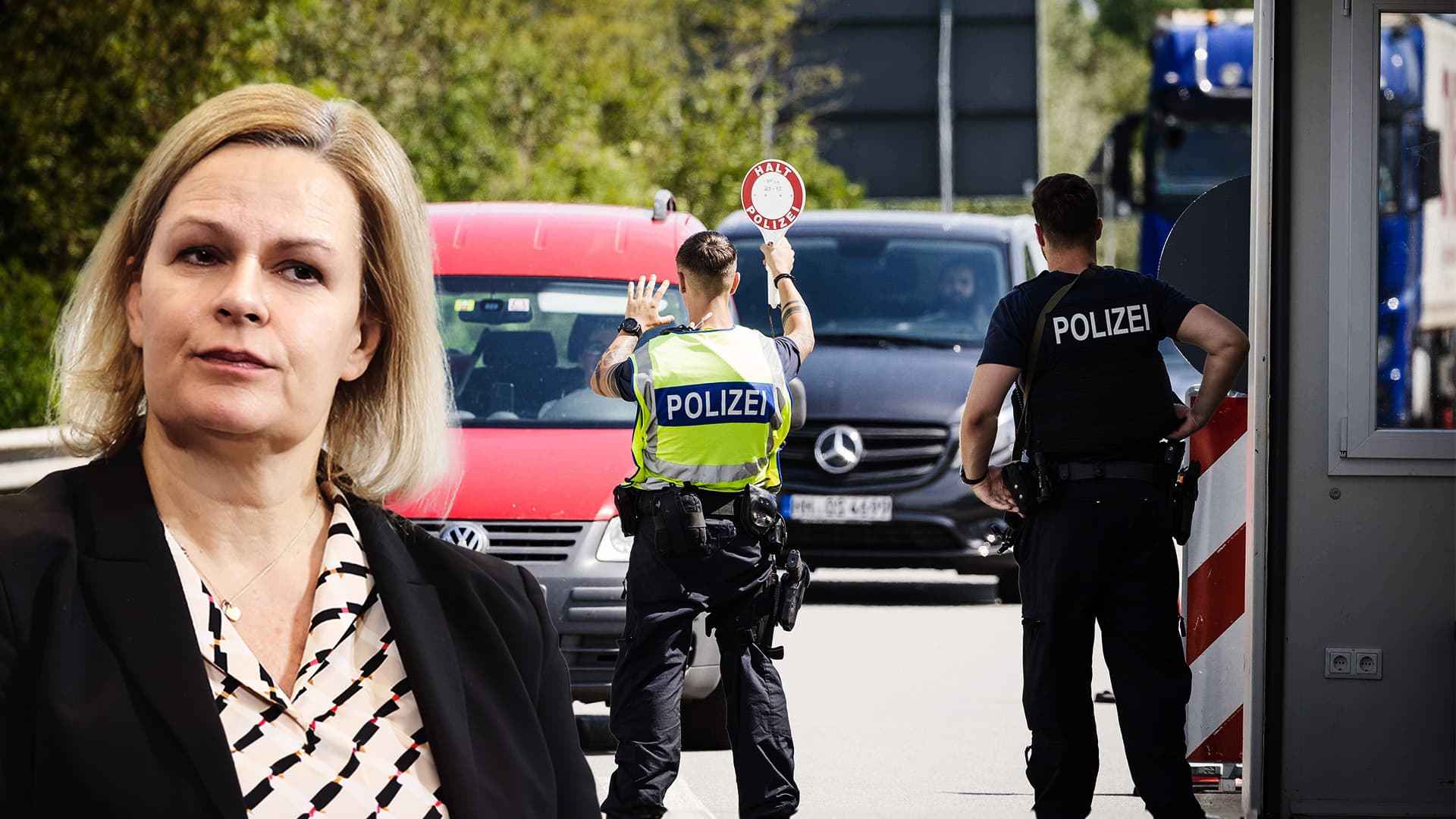Nancy Faeser behauptet zwar etwas anderes, aber: „Die Situation an der Grenze ist außer Kontrolle“