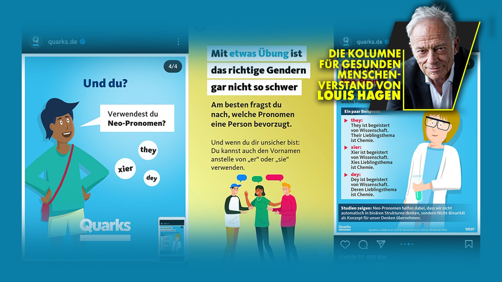 „Quarks“-Irrsinn übers Gendern, Neopronomen, Nicht-Binarität: Unsere Kinder sollen jetzt „They“, „Xier“ und „dey“ sagen