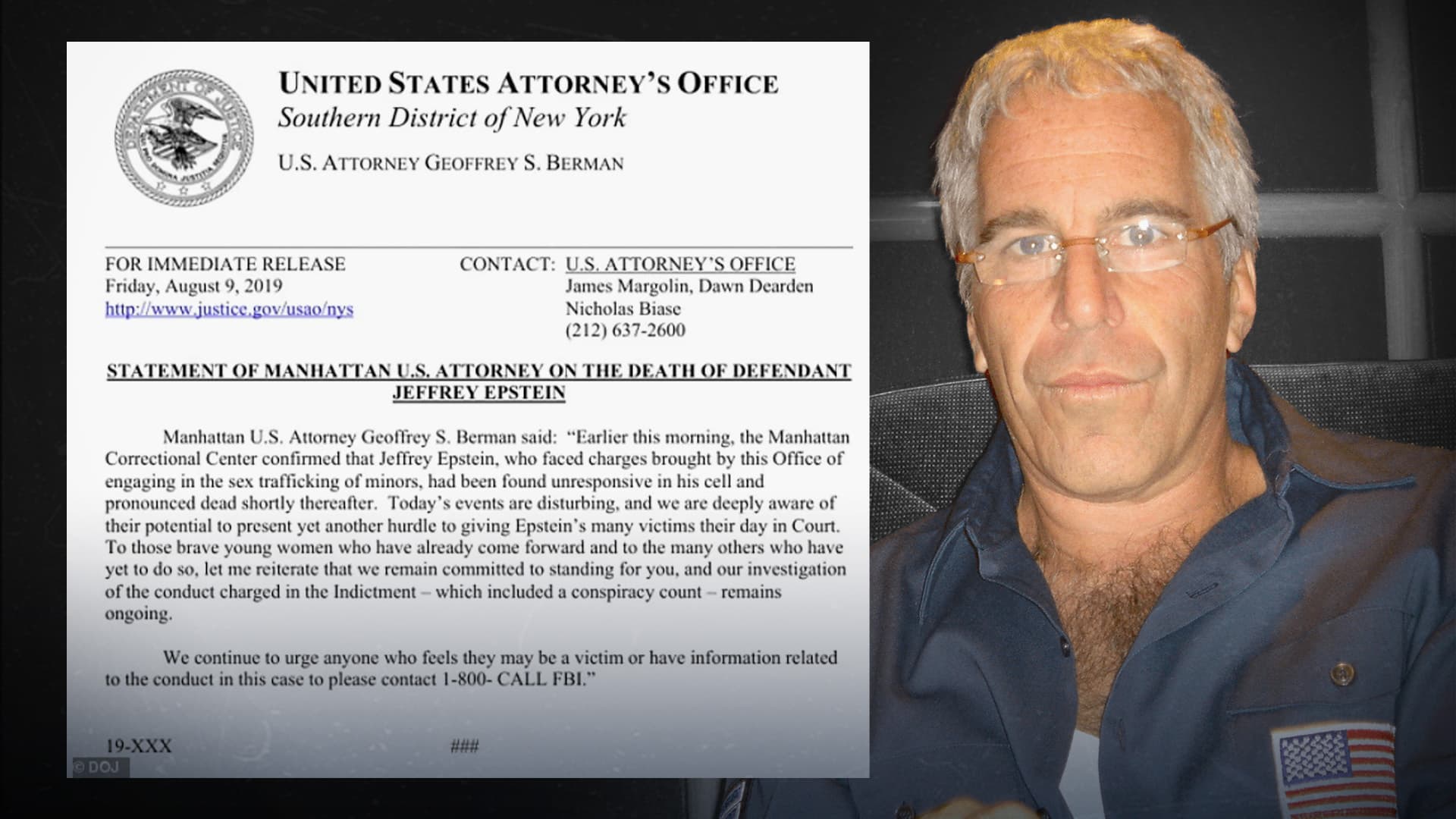 Mysteriös vordatierte Erklärung aufgetaucht: US-Justizdokument verkündet Epstein-Tod einen Tag zu früh