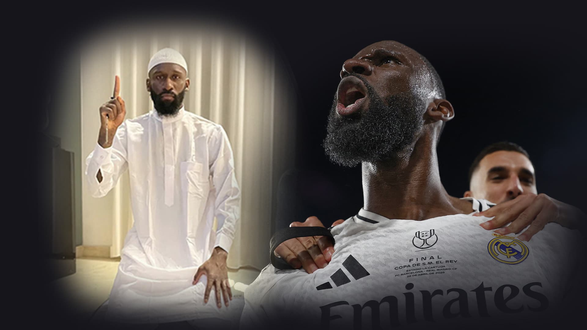 „Missgeburt!“, „Du Hurensohn!“: Nach Kopf-Ab-Geste und Islamisten-Finger rastet Nationalspieler Rüdiger wieder im Stadion aus
