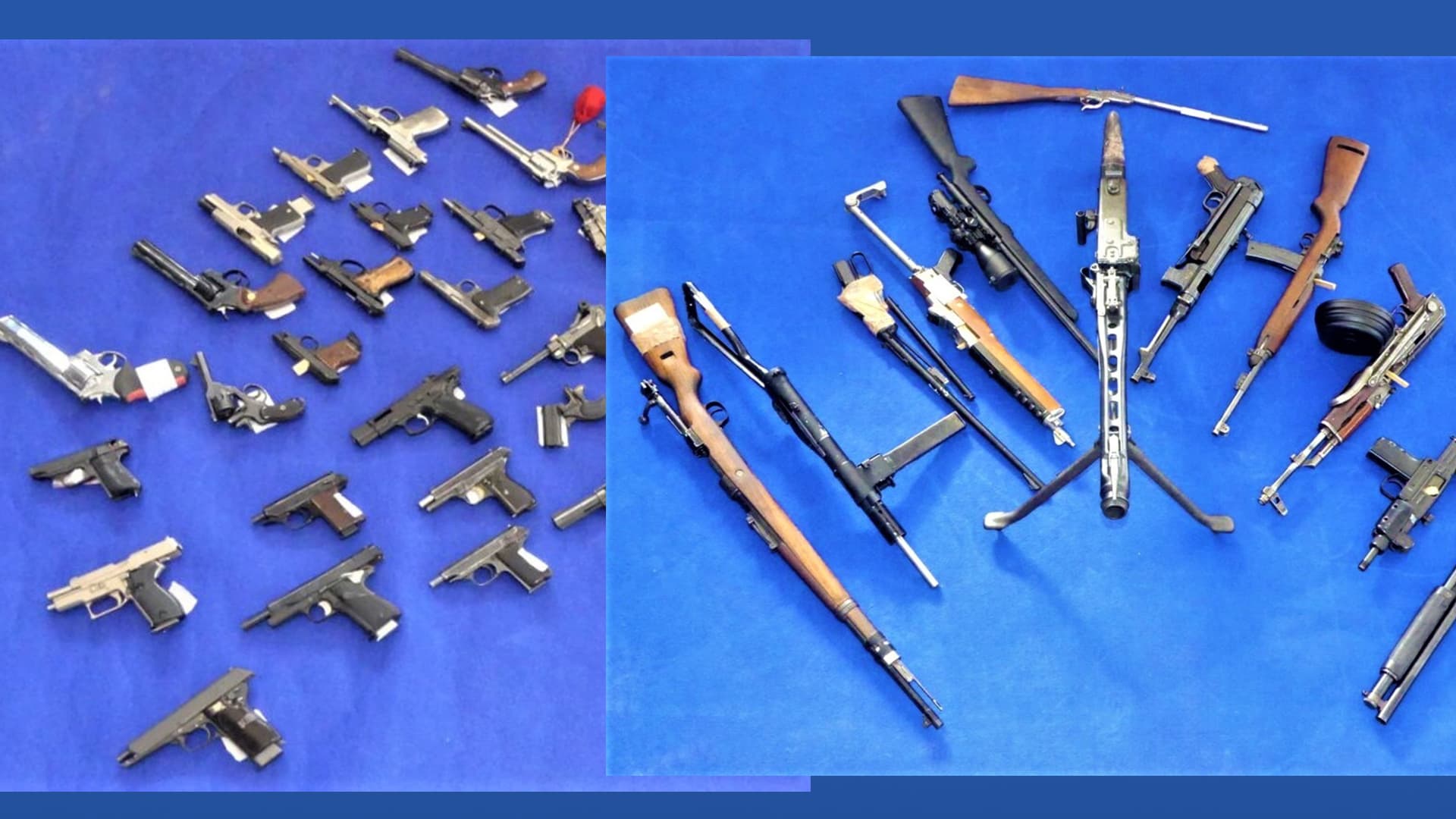 92 Knarren, 15.000 Schuss Munition: Polizei beschlagnahmt Waffen-Arsenal eines Rentners
