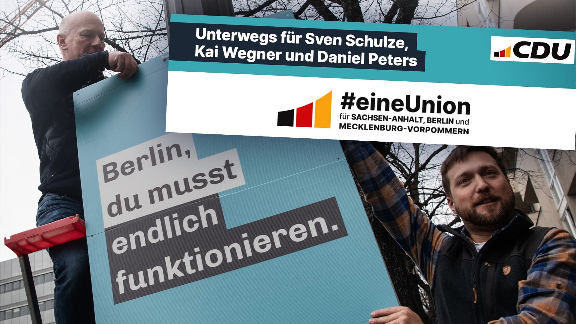 Studenten, Rentner, Urlauber: Die Union sucht Freiwillige Helfer für den Wahlkampf im Osten