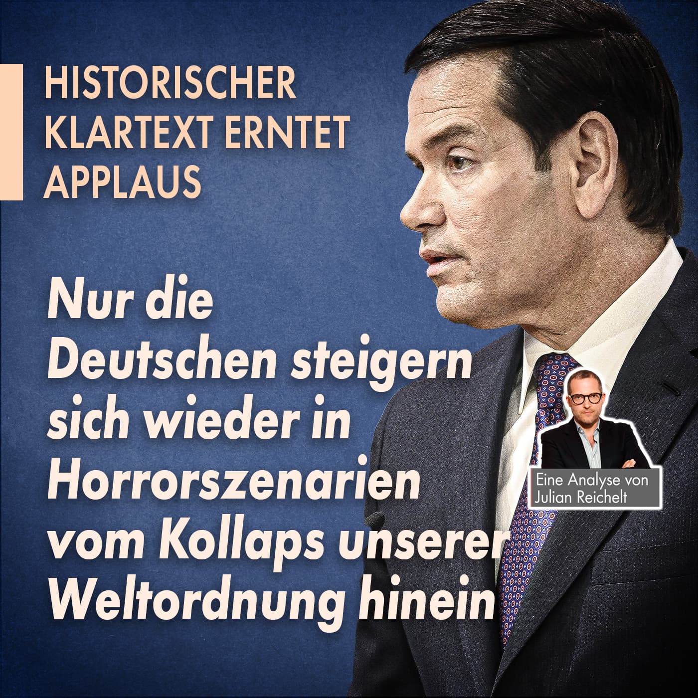 Nur die Deutschen steigern sich wieder in Horrorszenarien vom Kollaps unserer Weltordnung hinein