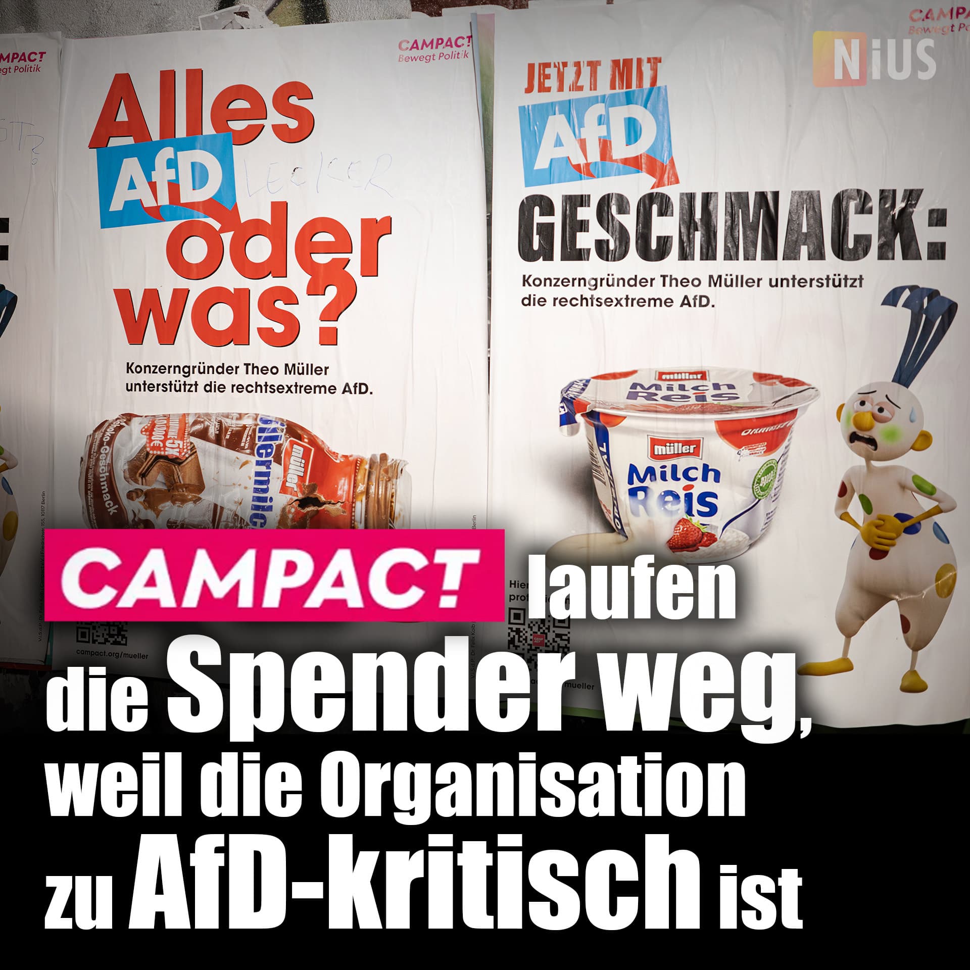 Campact laufen die Spender weg, weil die Organisation zu AfD-kritisch ist